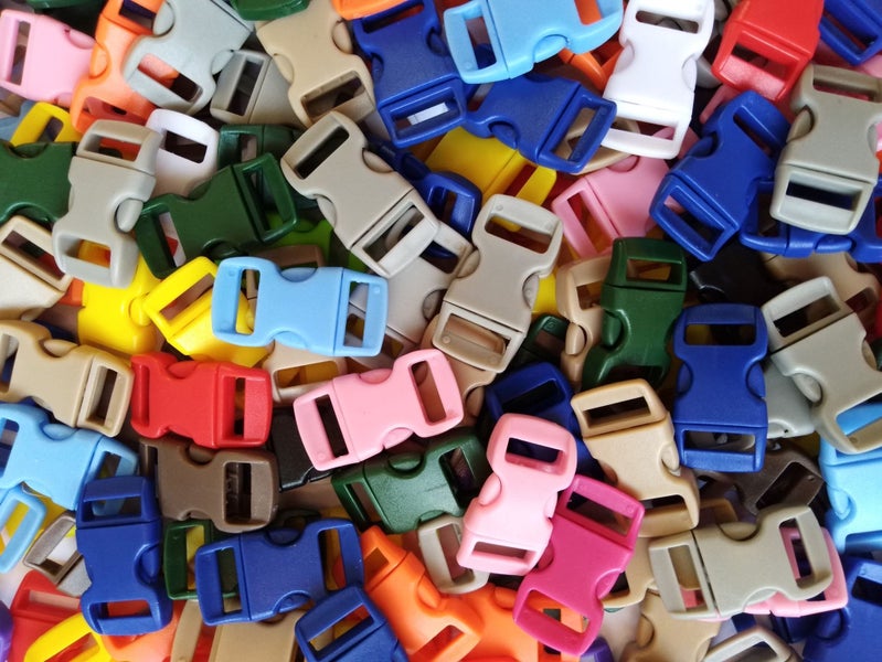 Buckles 10mm 3/8" 10pk mixed colour Carousel 1