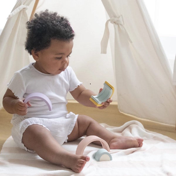 Playground Silicone Rainbow Puzzle - Rose Carousel 2