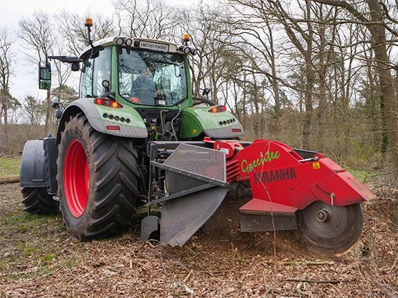 Greentec Piranha PTO driven stump grinder Carousel 2