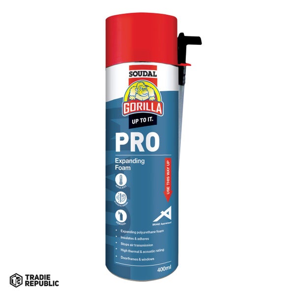 Gorilla Pro Expanding Foam Aerosol 400ml Carousel 1
