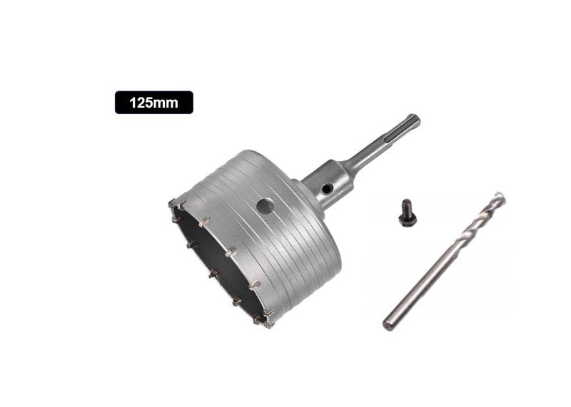 PTN 125mm Concrete Holesaw Hole Saw Drill Bit Cement Stone Wall Masonry 125mm Carousel 1