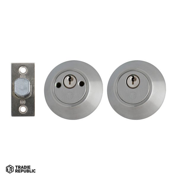 Miles Nelson Double Cylinder Set Deadbolt SS Carousel 1