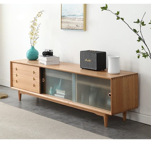 ON SALE! Solid Cherry Entertainment Unit 1.8m Carousel 2