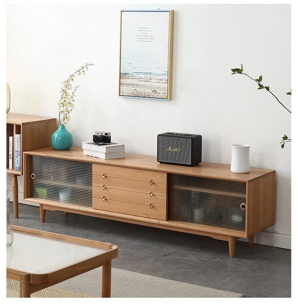 ON SALE! Solid Cherry Entertainment Unit 1.8m Carousel 1