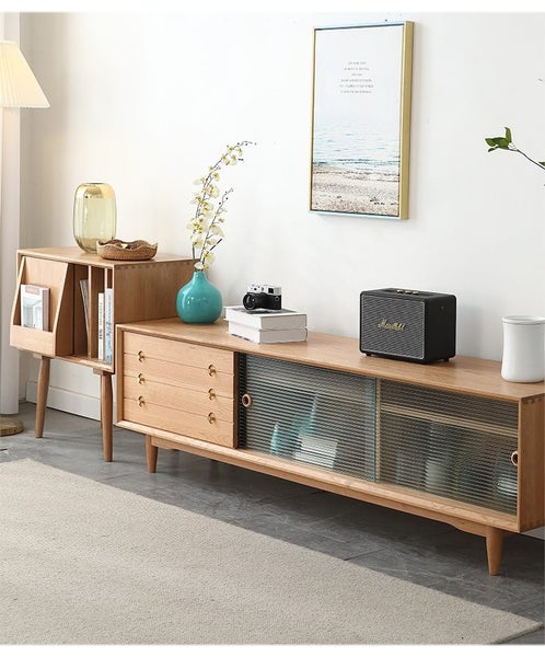 ON SALE! Solid Cherry Entertainment Unit 1.8m Carousel 6