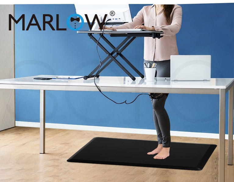 Marlow Anti Fatigue Mat Standing Desk Rug Kitchen Home Office Foam Black 51x99 Carousel 9