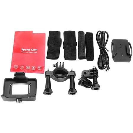 Sports Camera 1080P 12MP Sports Camera Full HD 2.0 Inch Sports Camera 30m/98ft U Carousel 8
