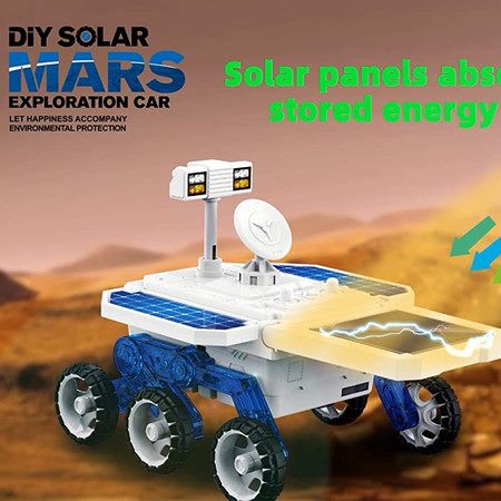 DIY Solar Powered STEM Educational Toys Mars Rover Building Kit for Kids Ages 8- Carousel 9