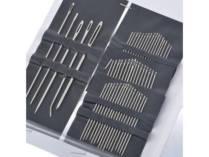 New 55PCS/Set Hand Sewing Needles Sewing Repair Stainless Steel Assorted Carousel 2
