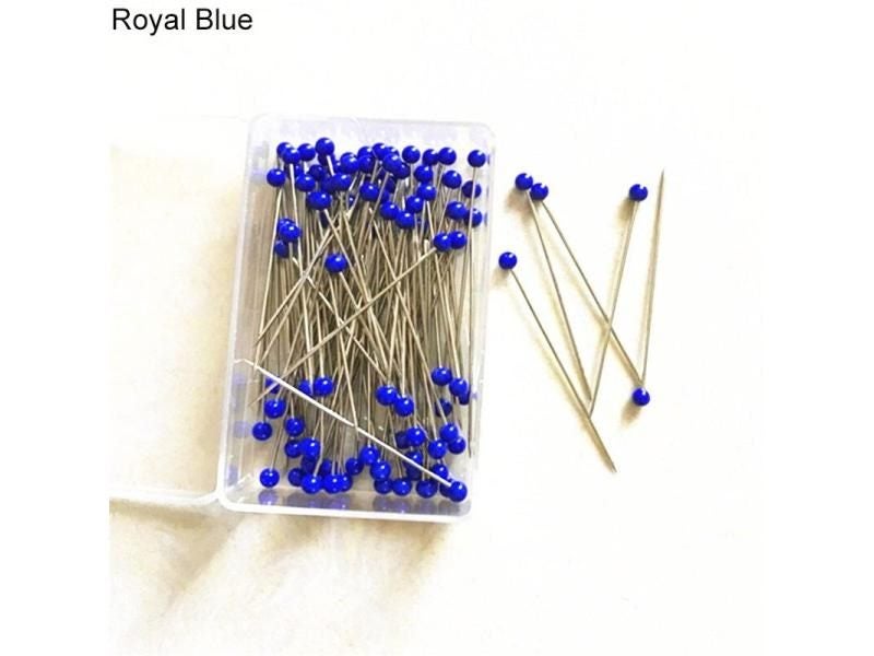 100Pcs/Box 38mm Sewing Pins Glass Ball Multicolor Head Pins Straight Quilting Carousel 1