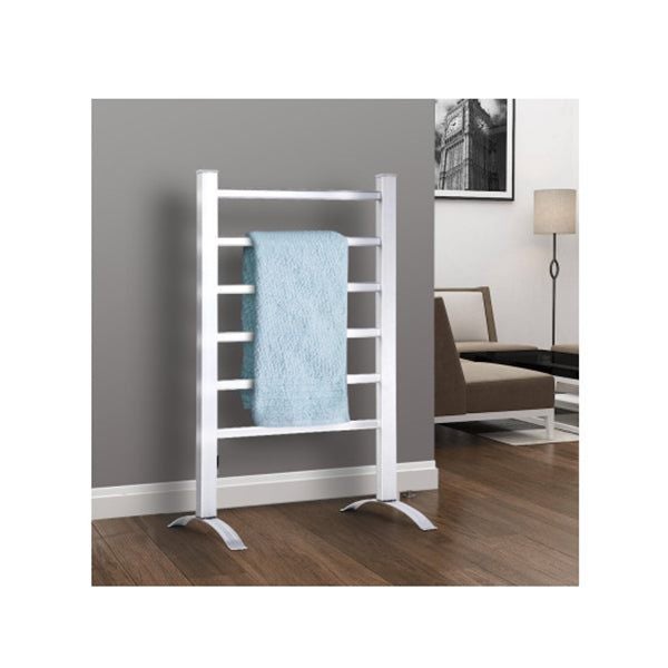 Electric Heated Towel Rail Aluminium Finish Carousel 4