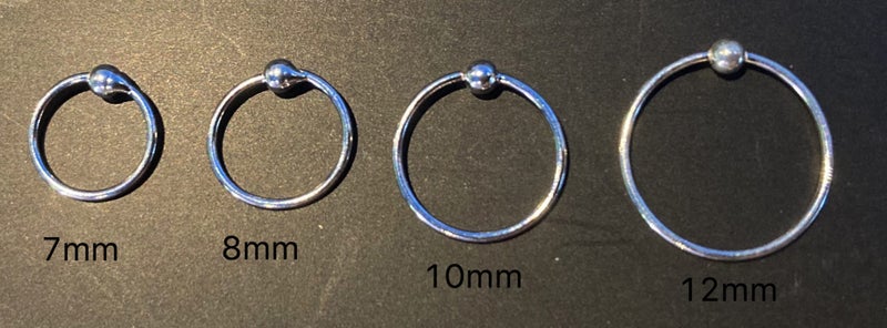 Z848) 20G Sterling Silver Nose Ring > BEST DEAL > NZ STOCK Carousel 1
