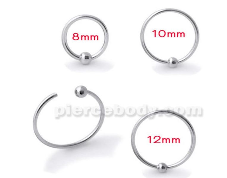 Z848) 20G Sterling Silver Nose Ring > BEST DEAL > NZ STOCK Carousel 2