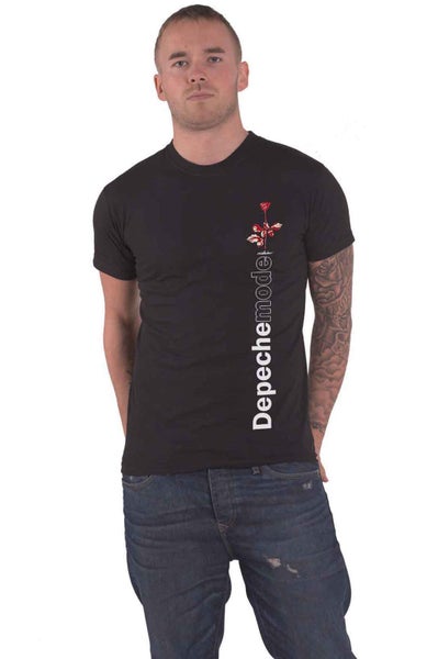 Depeche Mode T Shirt Violator Side Rose Band Logo new Official Unisex Black Carousel 1