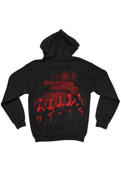 Rage Against The Machine Hoodie Nuns Band Logo new Official Mens Black Pullover Carousel 2