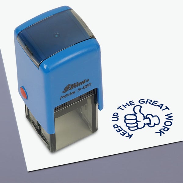 Printtoo Teachers Stamp Keep Up The Great Work Self,Inking Carousel 1