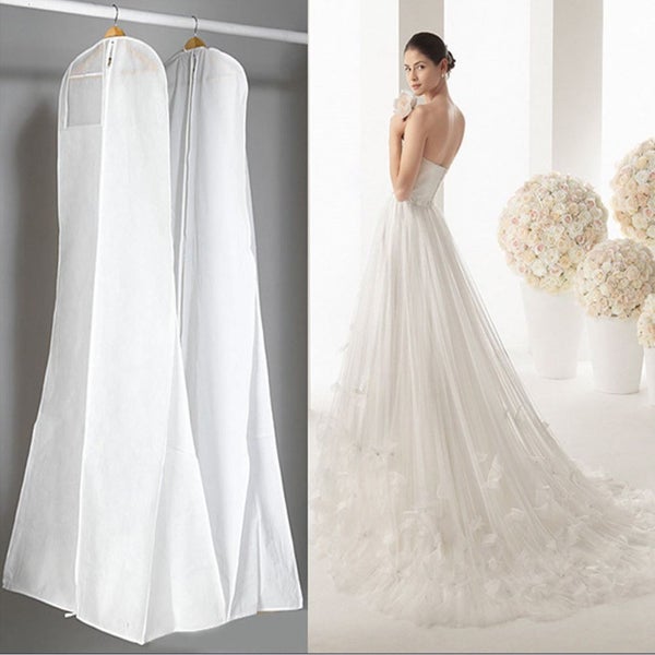 Breathable Wedding Bridal Dress Dust Cover Garment Carry Bag629585610307851114