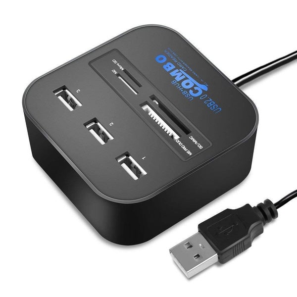 All In 1 Usb 2.0 3 Port Hub Multi Card Reader Computer Accessories USB Cables Hu Carousel 2