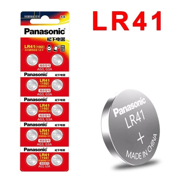 PANASONIC 10pcs AG3 / LR41 / G3A Button Cell Batteries 1.5V629481047646731114