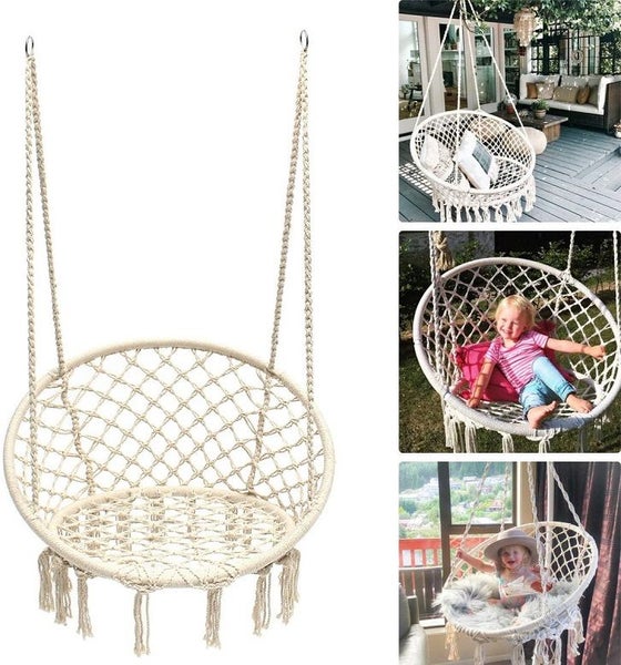 Macrame Hanging Chair Swing Hammock Hanging Chair Carousel 1