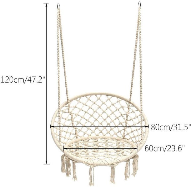Macrame Hanging Chair Swing Hammock Hanging Chair Carousel 2