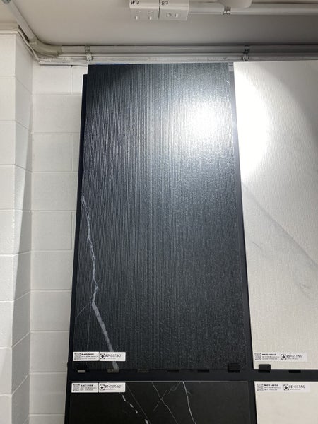 GROOVE FINISH BLACK TILE - New Arrival - Porcelain Tile 600X1200MM (BLA) Carousel 1