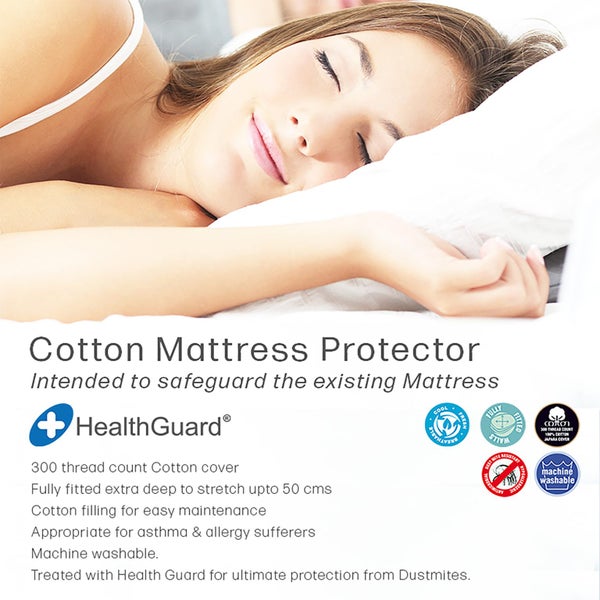 Renee Taylor Super King Bed Ultimate Mattress Protector w 300TC All Cotton Cover Carousel 2