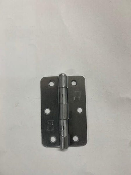 20 X SATIN CHROME HINGES 6.35MM RADIUS 90 X 60 Carousel 1