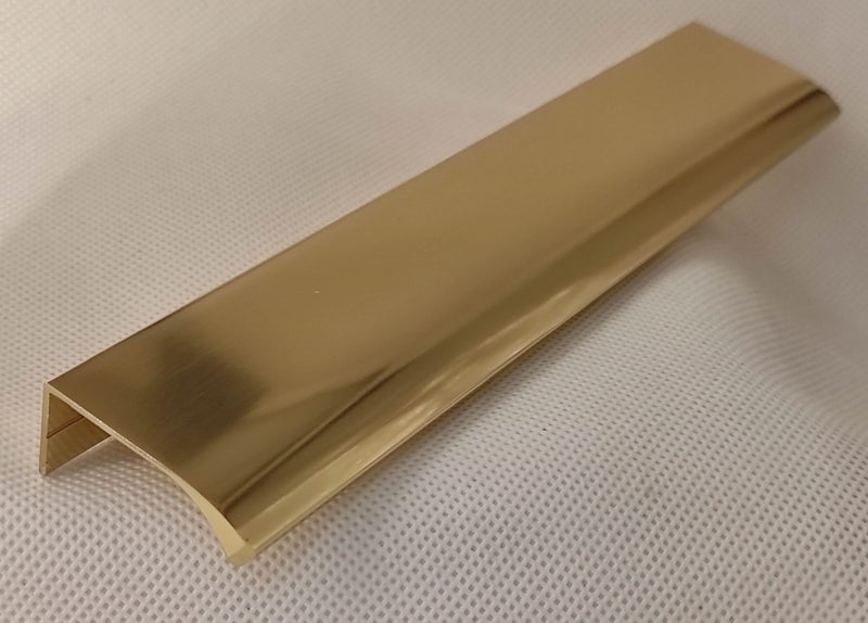 Edge Pull Curved Gold - 200mm Carousel 1
