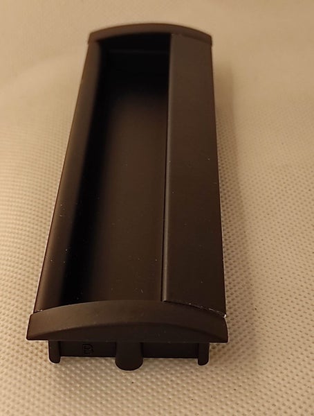 Flush Pull Rectangular Black Large Curved 172mm Carousel 2