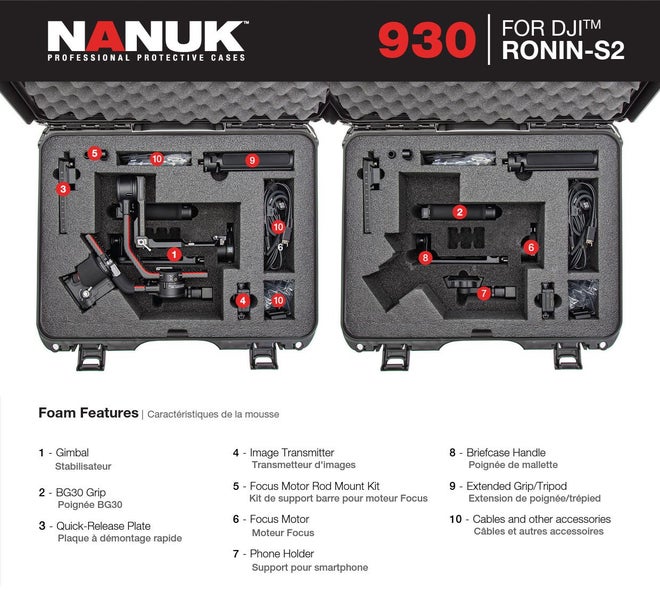 Nanuk 930 Case for DJI Ronin-S2 (Silver) Carousel 6