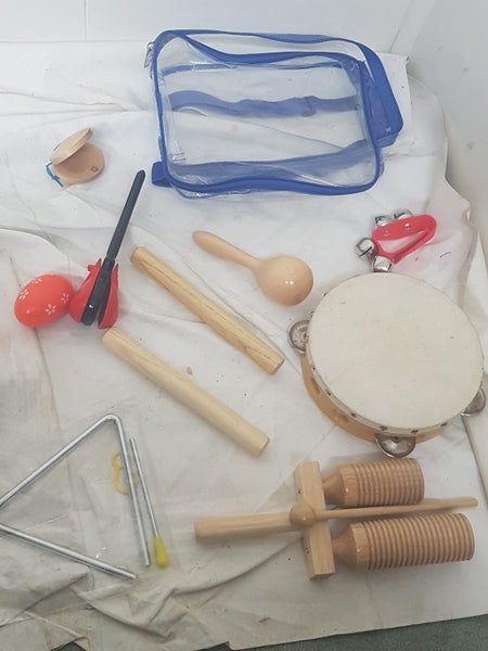 Percussion set. Lots of different toys. Good value. Good for kids etc. Carousel 1