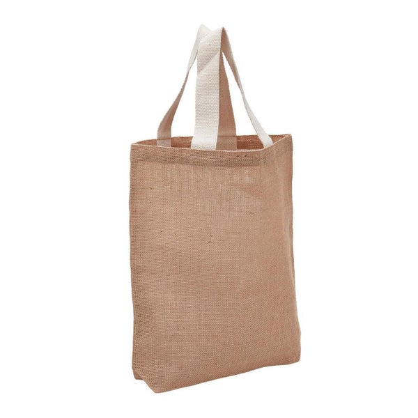 NISHI | 100% Natural Jute Tote Shopping Bag Carousel 2