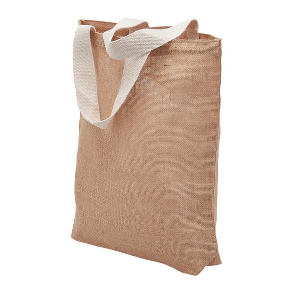 NISHI | 100% Natural Jute Tote Shopping Bag Carousel 3