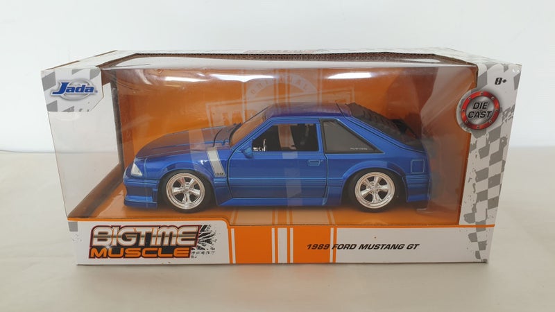 JADA BIGTIME MUSCLE 1989 FORD MUSTANG GT 1:24 SCALE MODEL MINT BOXED Carousel 2