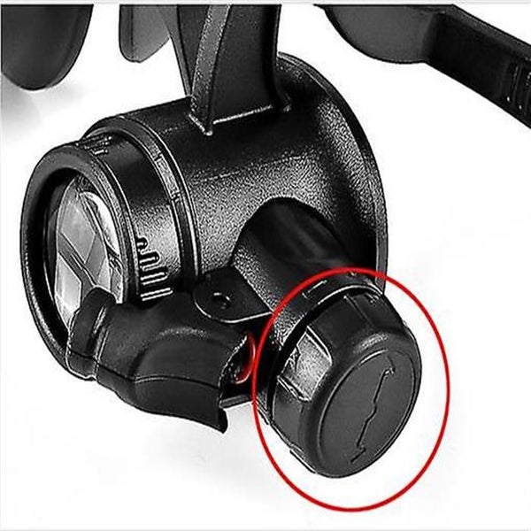 Bracket/headband Magnifying Glass Jewelry Clock Repair Loupe With 2 Led Lights A Carousel 5