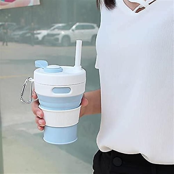Collapsible Coffee Cup, Portable Foldable Travel Mug, 15.8oz/450ml Durable And R Carousel 2