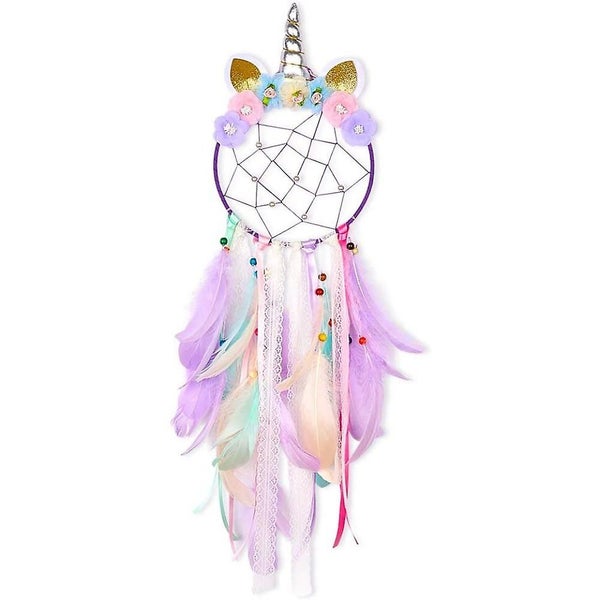 Children's Dream Catcher Unicorn Handmade Unicorn Shape Dream Catcher For Childr Carousel 1