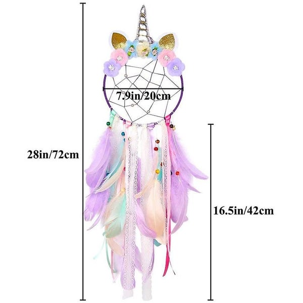 Children's Dream Catcher Unicorn Handmade Unicorn Shape Dream Catcher For Childr Carousel 2