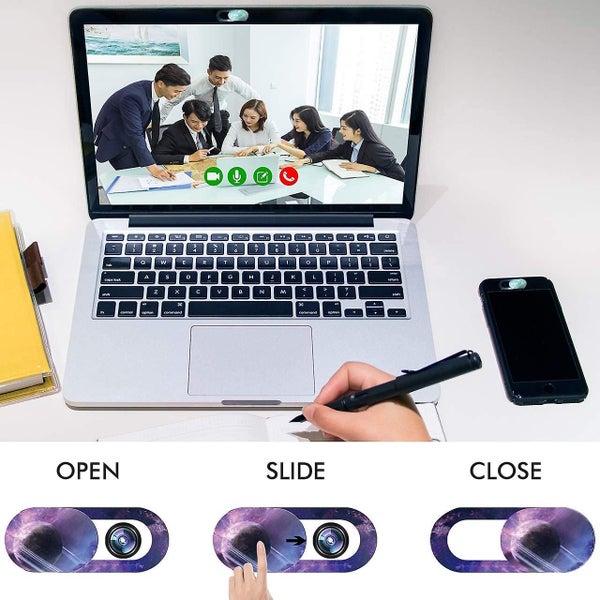Webcam Cover, Web Mac Laptop Camera Cover Slide, [3 Pcs] Ultra-thin Macbook Air Carousel 2