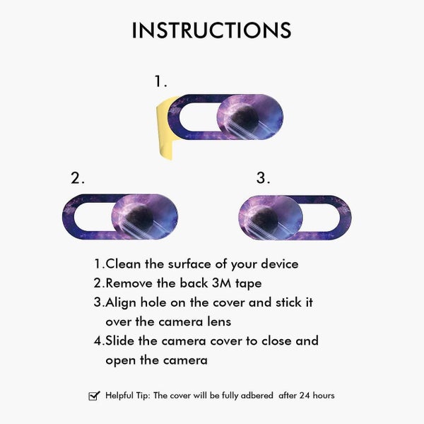 Webcam Cover, Web Mac Laptop Camera Cover Slide, [3 Pcs] Ultra-thin Macbook Air Carousel 4