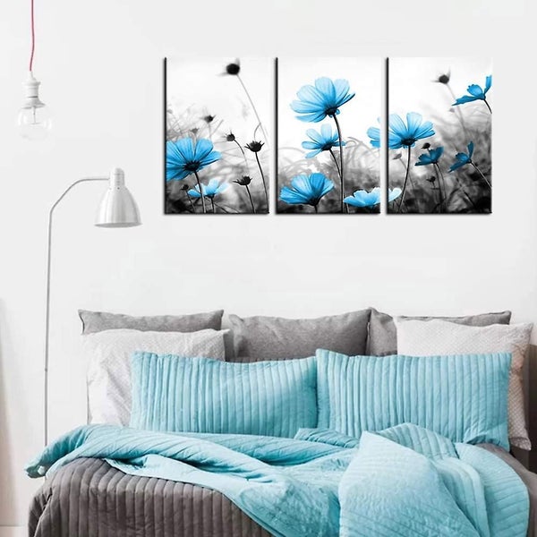 3PCS Abstract Gold Leaf Wall Art Modern Canvas Pictures Minimalism 30x30cm Carousel 4