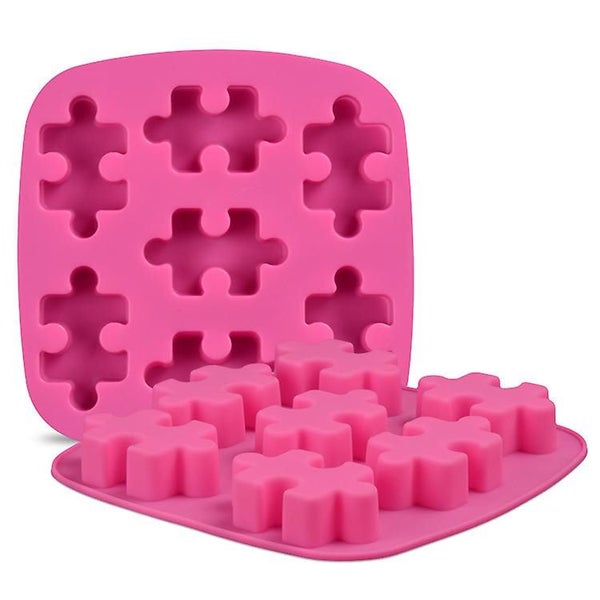 Hinmay Puzzle Piece Mold Silicone Puzzle Crayons Maker, Set Of 2 Carousel 5