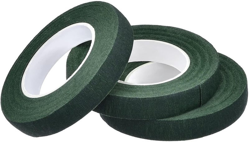 3 Rolls Florist Tape, Self Adhesive Floral Tapes, Floratape For Bouquet, Flower Carousel 1