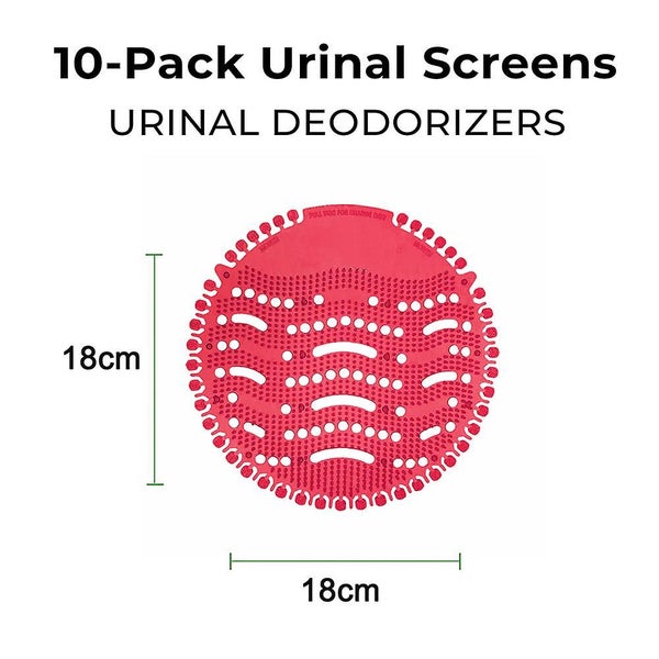 10-pack Urinal Screen & Deodorizer - Urinal Screen, Strong Fragrance, Less Splas Carousel 5