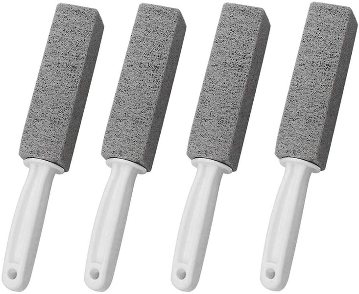Pumice Cleaning Stone With Handle, Toilet Bowl Ring Remover Cleaner Brush Stains Carousel 1