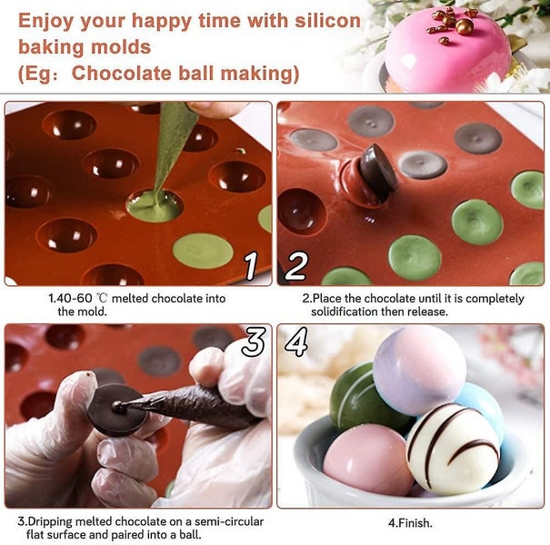 Bakeware Set Silicone Mold For Cake Decoration Jelly Pudding Candy Chocolate 6 H Carousel 5