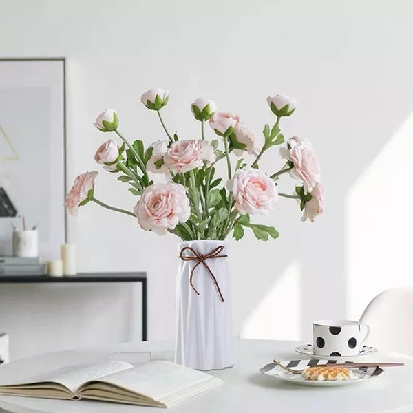 Glass Vases Set Of 1, Clear Glass Flower Vase Decorative Flower Vase For Home Be62932738571009113