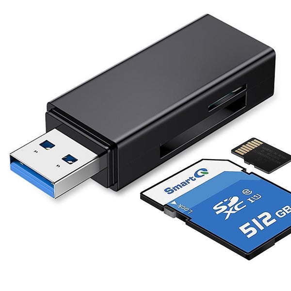 Usb 3.0 Sd / Tf Memory Card Reader, 2 Slots, Card Reader For Sdxc, Sdhc, Sd, Mmc Carousel 1