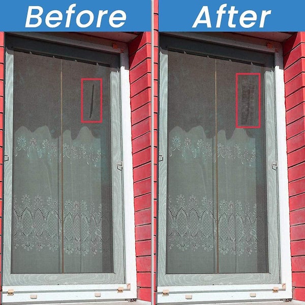 5cm (w) X200cm (l) Fly Screen Mosquito Net Repair Tape, Insect Repellent Adhesiv Carousel 5